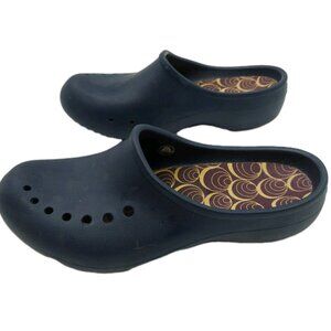 CROCS Tully Clog Cushioned Insole Women's Size 9 Slip On Blue